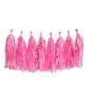 Promo 🥰 12 Pack: Pink Tissue Tassel Garland by Celebrate It™ 👍