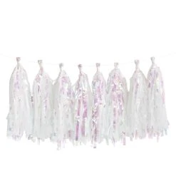 Cheap 👍 12 Pack: White Tissue Tassel Garland by Celebrate It™ ⌛