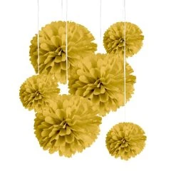 Budget 🌟 12 Packs: 6 ct. (72 total) Gold Paper Pom Poms by Celebrate It™ 😉