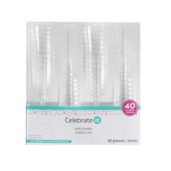 Wholesale 🎉 12 Packs: 40 ct. (480 total) Plastic Wine Glasses by Celebrate It™ 😍