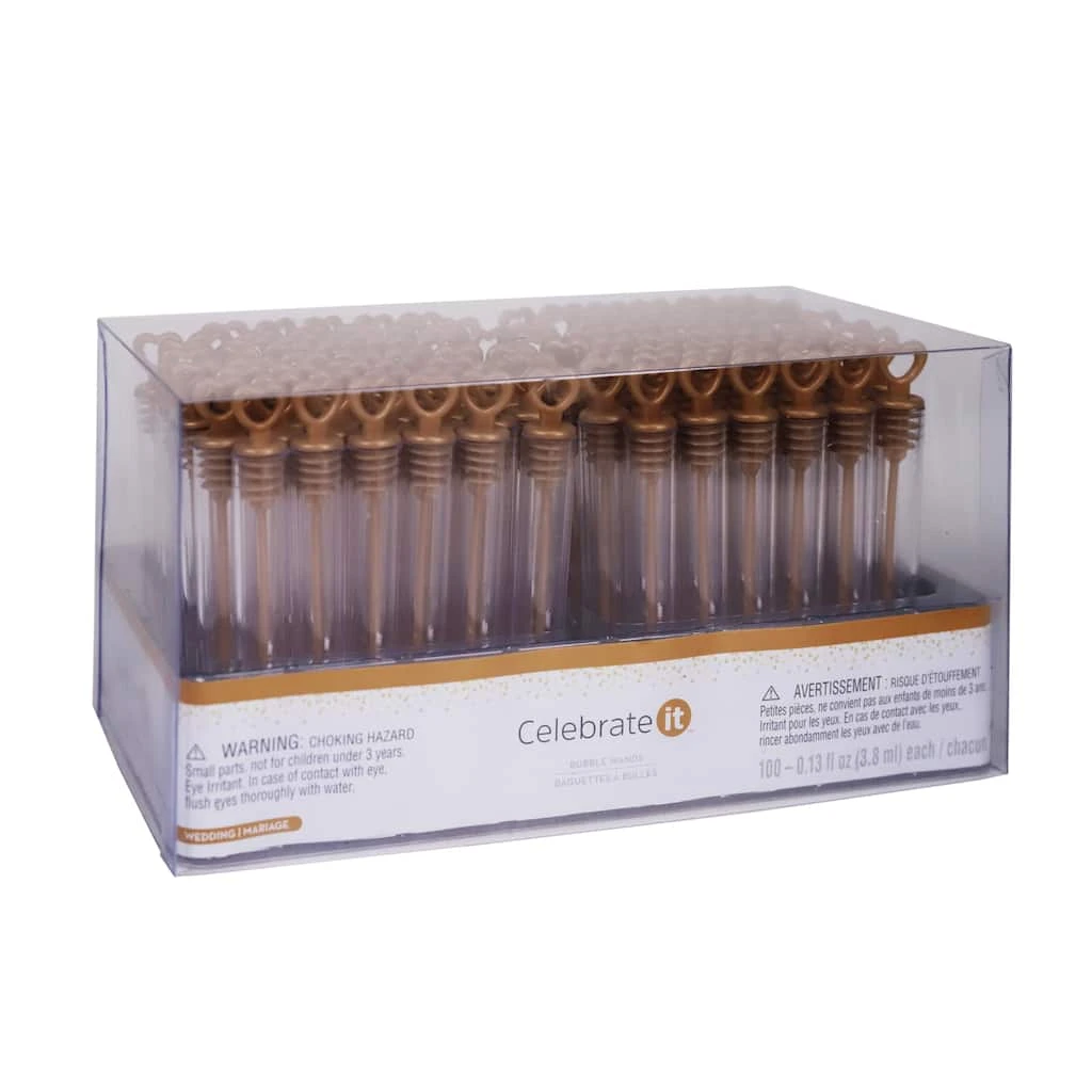 Cheap 🧨 6 Packs: 100 ct. (600 total) Gold & Clear Heart Bubble Wands by Celebrate It™ ✔️ 1 Cheap 🧨 6 Packs: 100 ct. (600 total) Gold & Clear Heart Bubble Wands by Celebrate It™ ✔️