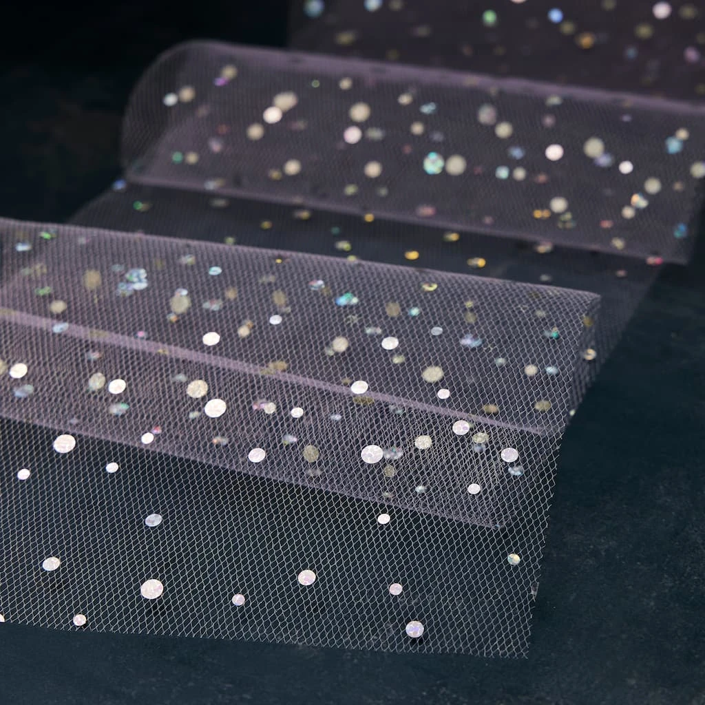 Brand new π 12 Pack: 6" Holographic Foil Sequins Tulle by Celebrate It™ π― 2 Brand new π 12 Pack: 6" Holographic Foil Sequins Tulle by Celebrate It™ π― - Image 2