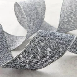 Brand new 💯 12 Pack: 2.5" Faux Burlap Wired Textured Ribbon by Celebrate It™ Décor ❤️ -Celebrate It Sales Shop MP659089 20