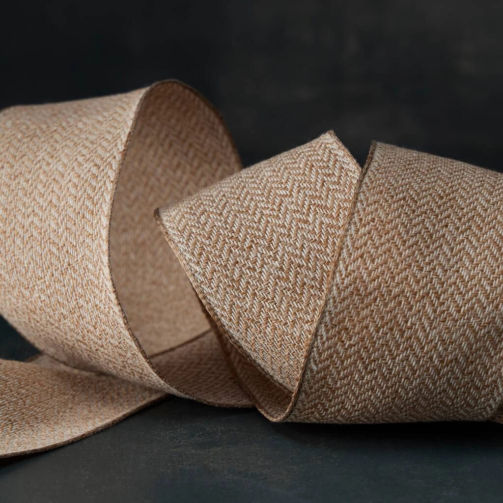 Wholesale π 12 Pack: 2.5" Wired Herringbone Ribbon by Celebrate It™ Décor π 4 Wholesale π 12 Pack: 2.5" Wired Herringbone Ribbon by Celebrate It™ Décor π - Image 4