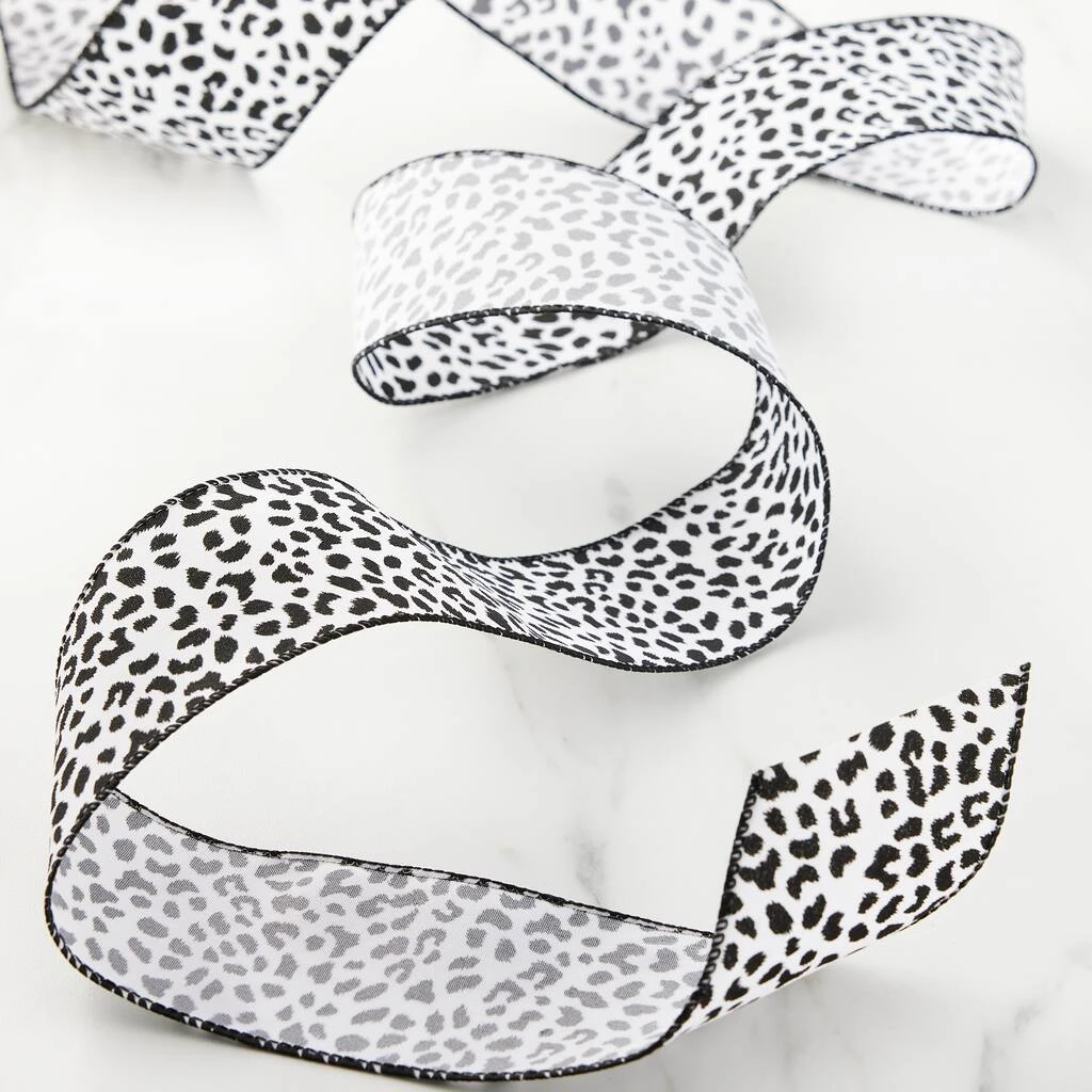 Flash Sale π 12 Pack: 2.5" Faux Cotton Wired Leopard Ribbon by Celebrate It™ π 2 Flash Sale π 12 Pack: 2.5" Faux Cotton Wired Leopard Ribbon by Celebrate It™ π - Image 2