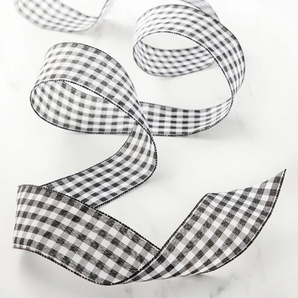 Best reviews of ✨ 12 Pack: 2.5" Wired Gingham Ribbon by Celebrate It™ ❤️ 2 Best reviews of ✨ 12 Pack: 2.5" Wired Gingham Ribbon by Celebrate It™ ❤️ - Image 2